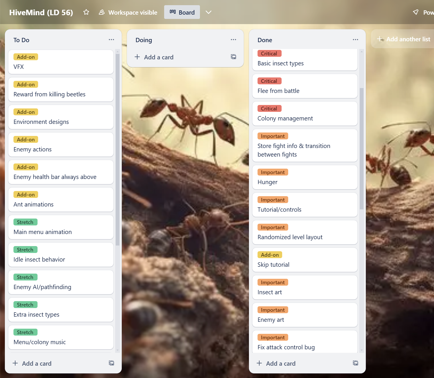 Hive Mind Trello